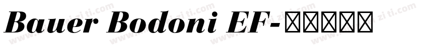 Bauer Bodoni EF字体转换